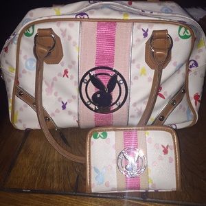 Playboy handbag and playboy wallet